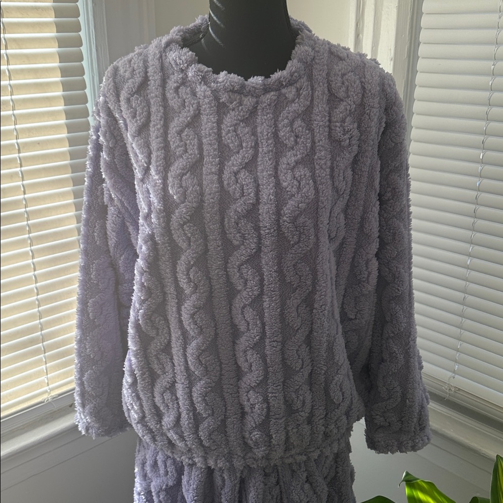 Cozy Purple Lounge Pajama Top - Picture 3 of 10